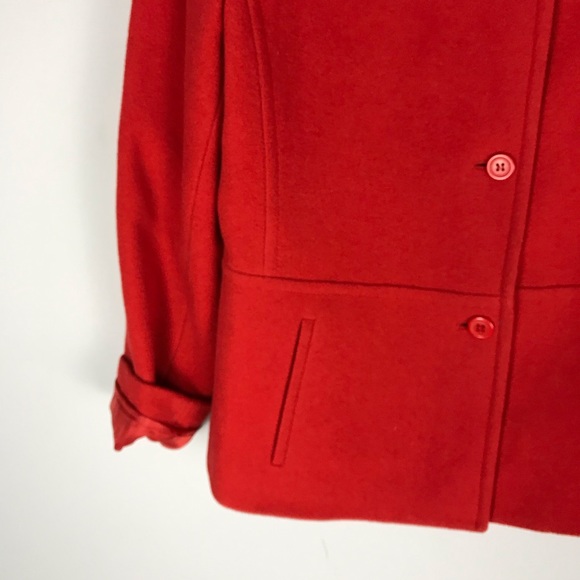 Kasper CO Wool blend blazer jacket burnt orange - Picture 2 of 8